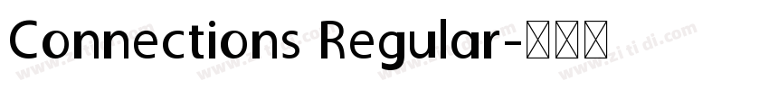 Connections Regular字体转换